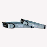 Corduroy Dog Collar Blue