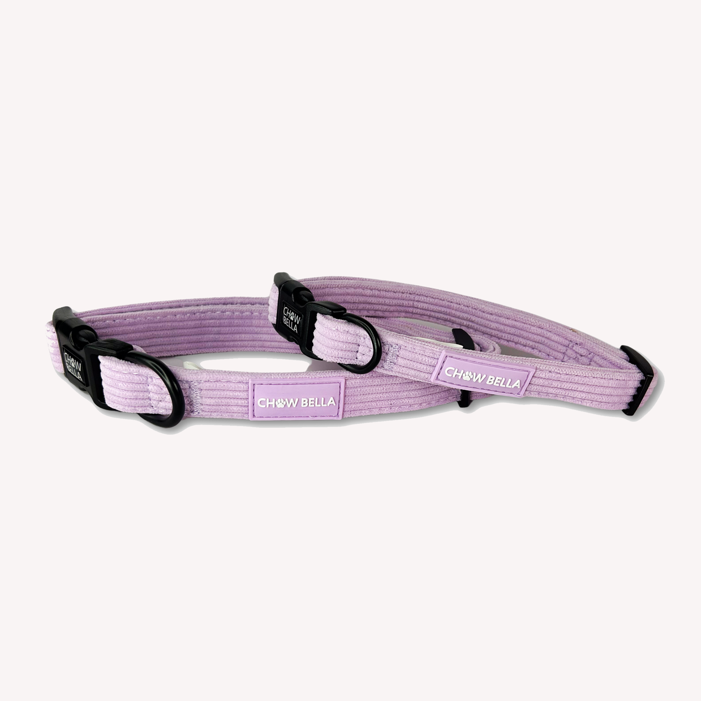 Corduroy Dog Collar Lavender