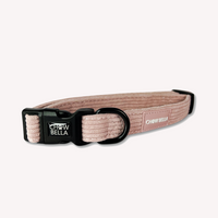 Corduroy Dog Collar Pink