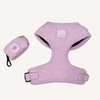 Corduroy Dog Harness Purple Lavender