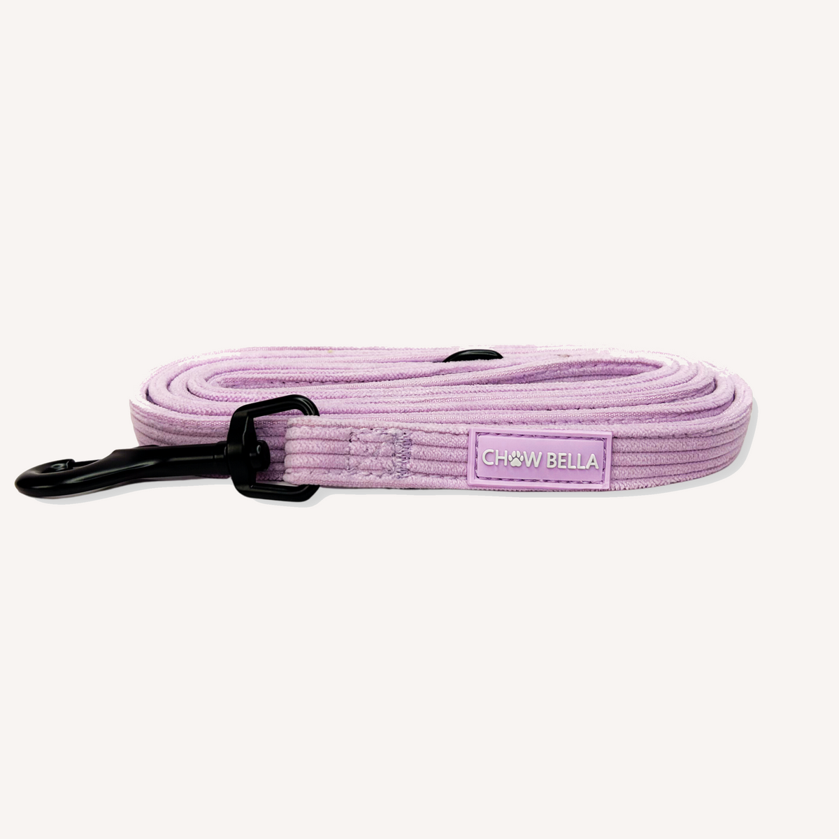 Corduroy Dog Leash Purple Lavender
