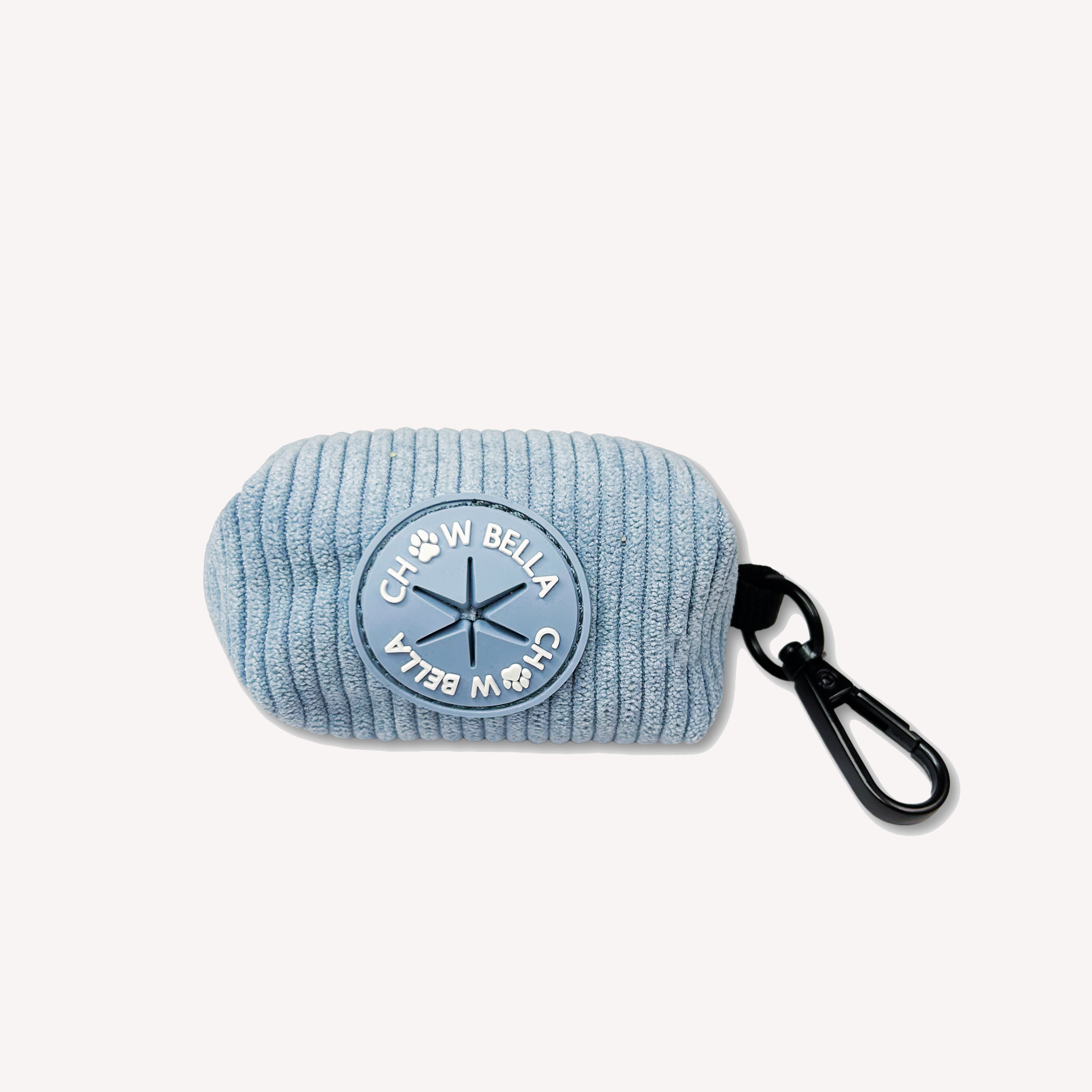 Corduroy Dog Poo Waste Bag Blue