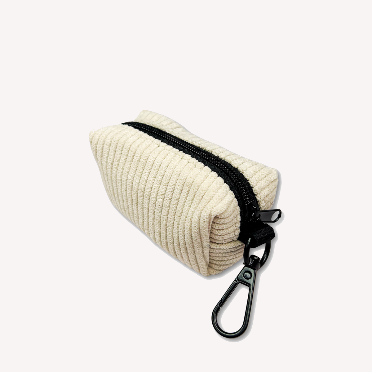 Corduroy Dog Poo Waste Bag Cream