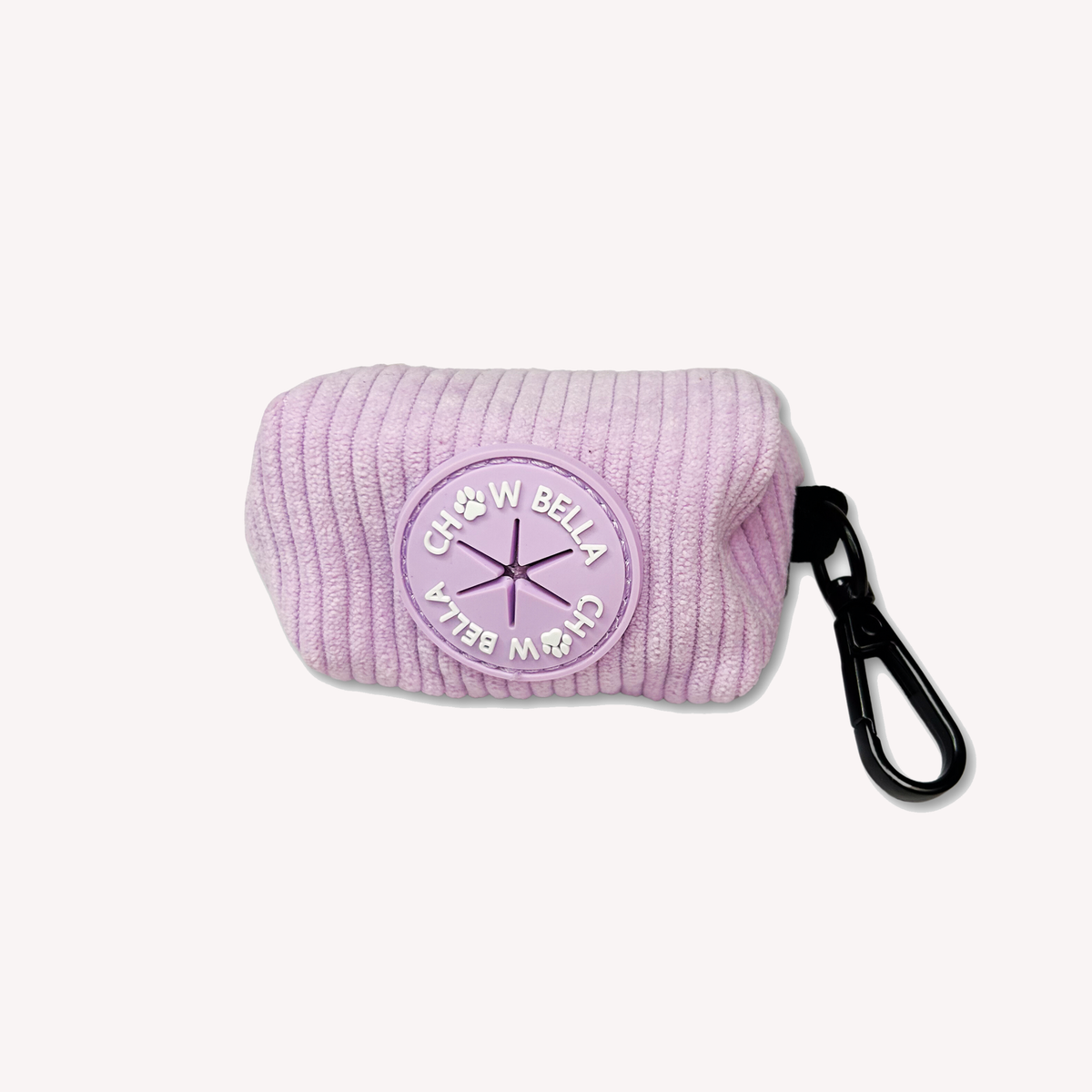 Corduroy Dog Poo Waste Bag Lavender Purple