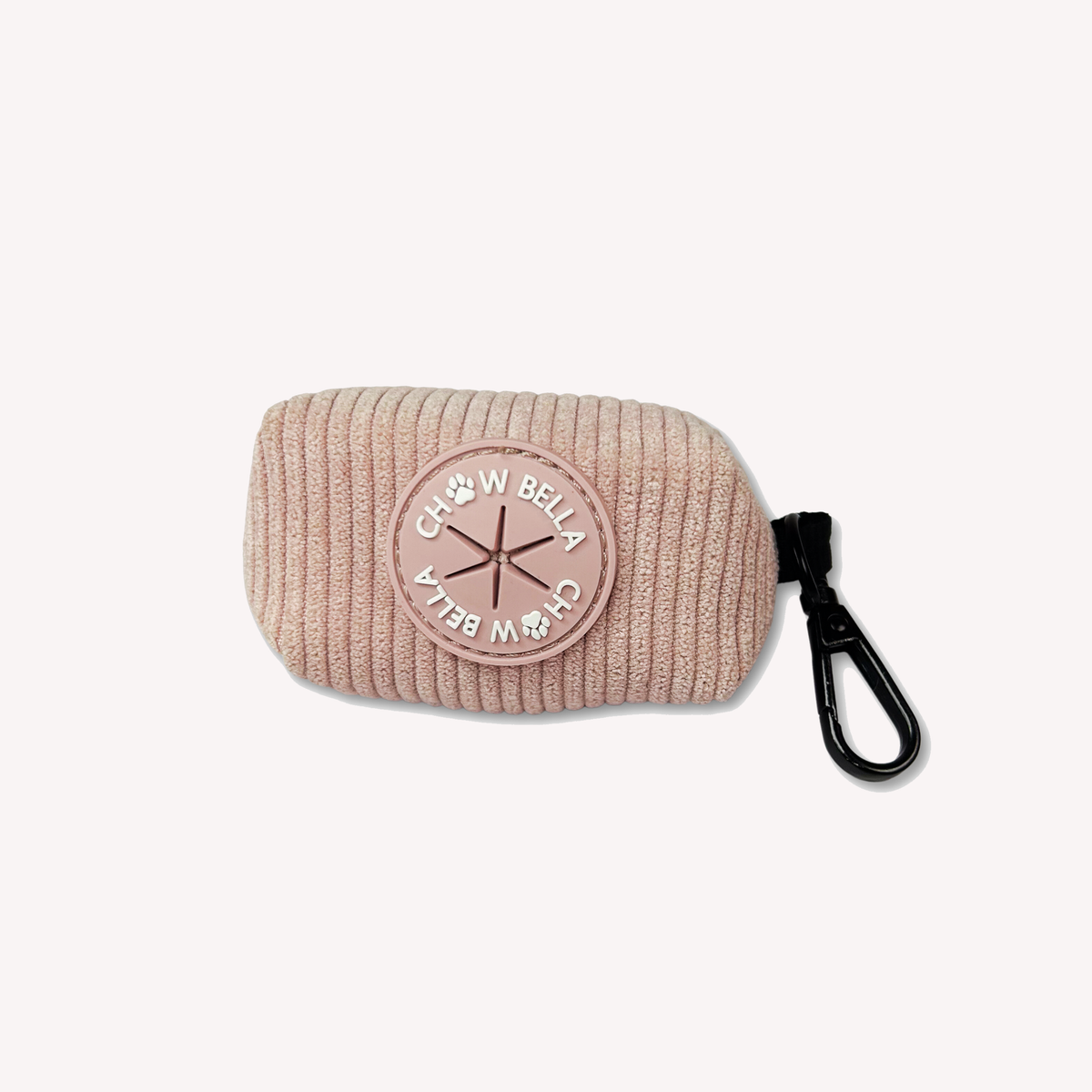 Corduroy Dog Poo Waste Bag Pink