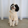 Dog Hoodie Jumper Cream