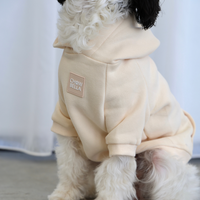 Dog Hoodie Jumper Cream